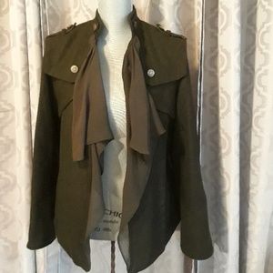 Green wool jacket